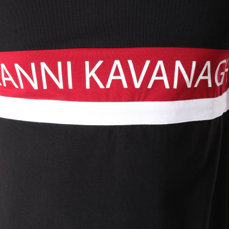 Gianni Kavanagh - Tee Shirt Oversize Block Noir Bordeaux Blanc