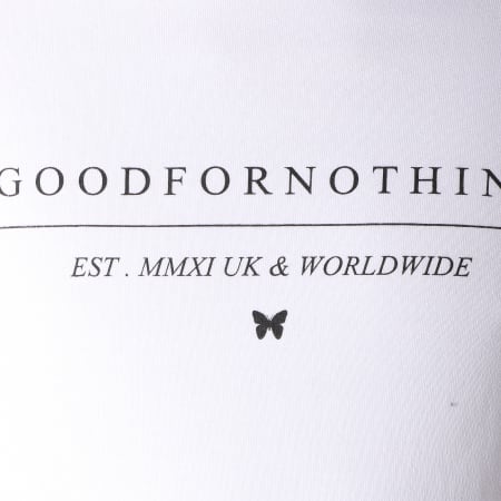 Good For Nothing - Sweat Capuche Worldwide Blanc