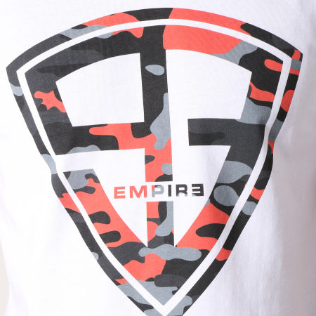 93 Empire - Tee Shirt 93 Empire Camo Blanc Rouge Noir