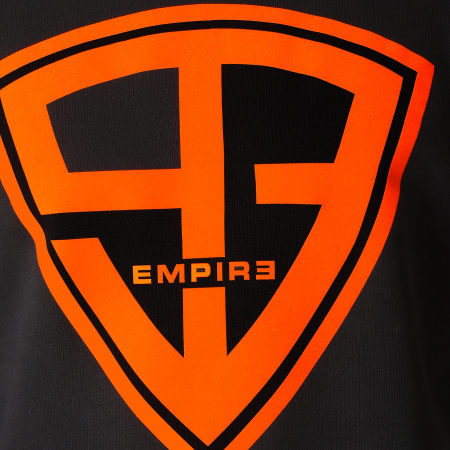 93 Empire - Sweat Crewneck 93 Empire Noir Orange