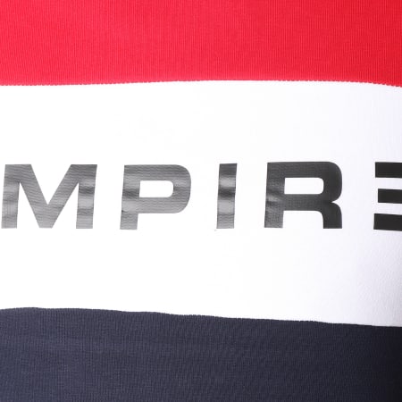 93 Empire - Sweat Capuche 93 Empire Tricolore Bleu Marine Blanc Rouge