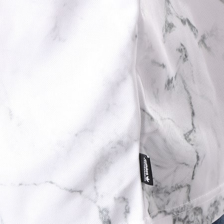 Adidas Originals - Tee Shirt Marble Stripe DH3889 Blanc Gris