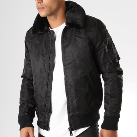 Anderwood - Bomber Col Mouton FMB1696A Noir 