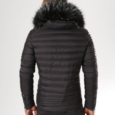Comme Des Loups Doudoune Fourrure F1865 Noir Comme Des Loups | La Boutique Officielle
