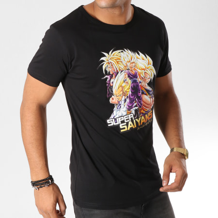 Dragon Ball Z - Tee Shirt Saiyans Noir