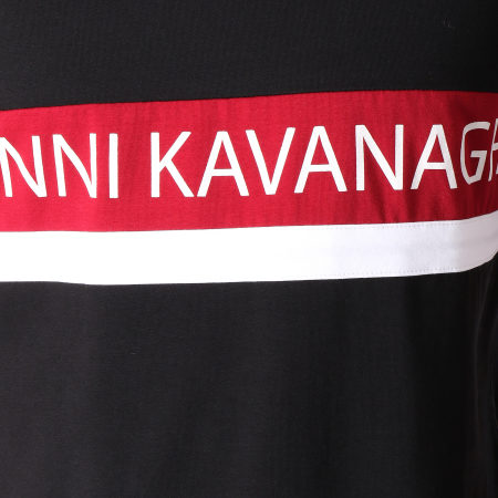 Gianni Kavanagh - Tee Shirt Manches Longues Oversize Block Noir Blanc Bordeaux