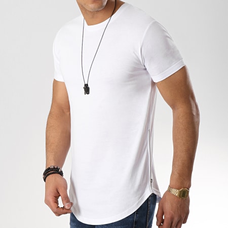 LBO - Tee Shirt Oversize Avec Zips 513 Blanc