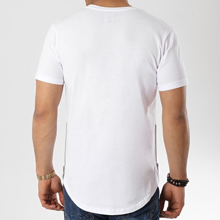 LBO - Tee Shirt Oversize Avec Zips 513 Blanc