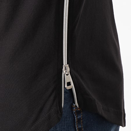 LBO - Tee Shirt Oversize Avec Zips 514 Noir