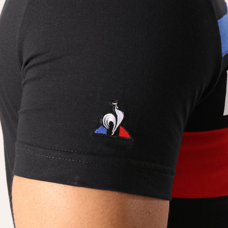 Le Coq Sportif - Tee Shirt Essential N5 Noir Bleu Marine Rouge