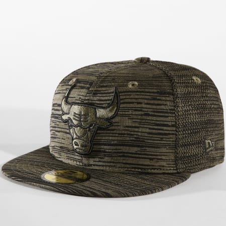 New Era - Casquette Fitted Engineered Fit Chicago Bulls 11794814 Vert Kaki Chiné