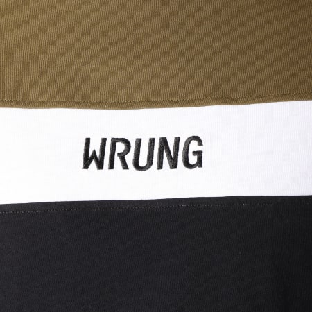 Wrung - Tee Shirt Buck Noir Vert Kaki Blanc