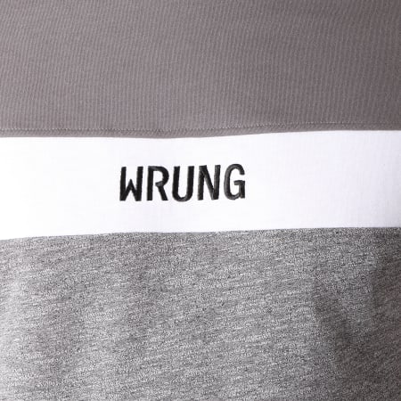 Wrung - Tee Shirt Buck Gris Chiné Blanc