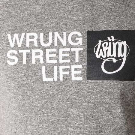 Wrung - Tee Shirt The Life Gris Chiné