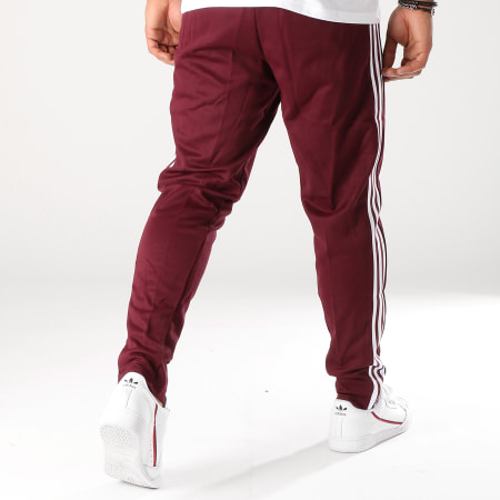 Adidas Originals - Pantalon Jogging Beckenbauer DH5825 Bordeaux Blanc