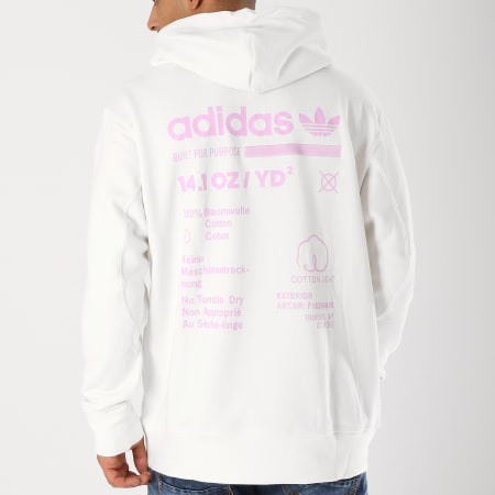 Adidas Originals - Sweat Capuche Kaval OTH DM1489 Blanc Rose