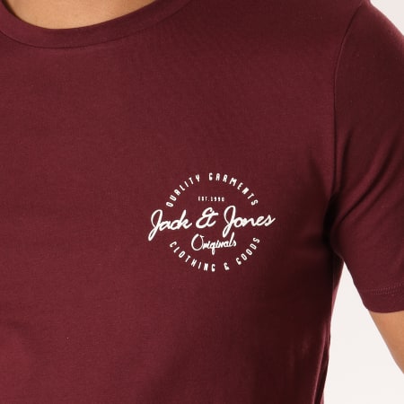 Jack And Jones - Tee Shirt Rafsmen Bordeaux