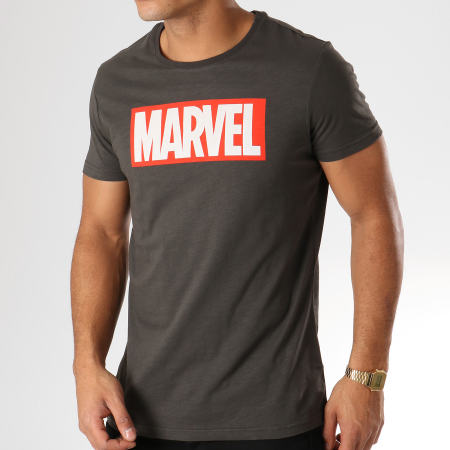Marvel - Tee Shirt Logo Gris Anthracite