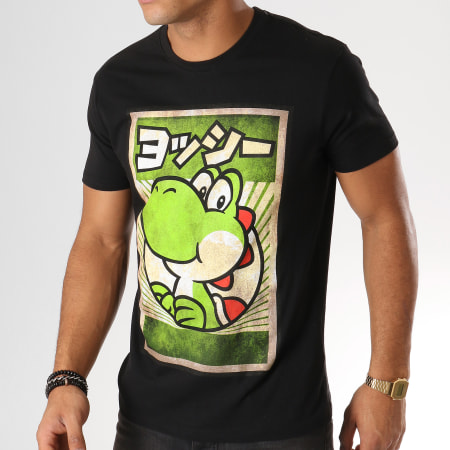 Nintendo - Tee Shirt Propaganda Yoshi Noir