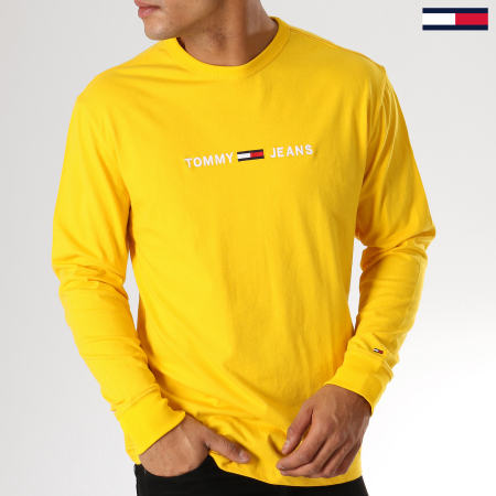 Tommy Hilfiger - Tee Shirt Manches Longues Small Text 5331 Jaune