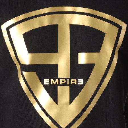 93 Empire - 93 Felpa girocollo con maniche impero Oro nero