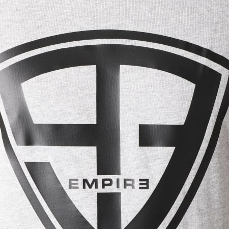 93 Empire - Tee Shirt Manches Longues 93 Empire Sleeves Gris Chiné