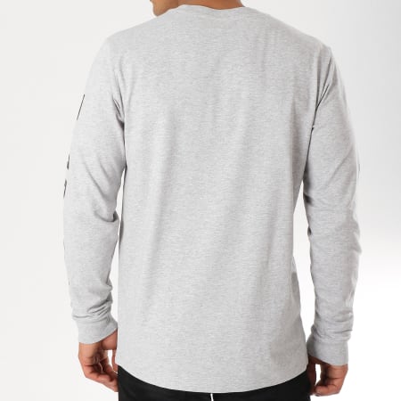 93 Empire - Tee Shirt Manches Longues 93 Empire Sleeves Gris Chiné