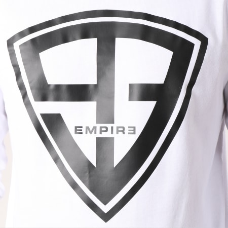 93 Empire - Tee Shirt Manches Longues 93 Empire Sleeves Blanc