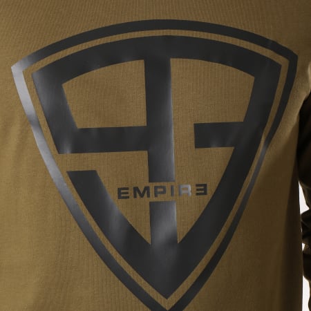 93 Empire - Tee Shirt Manches Longues 93 Empire Sleeves Vert Kaki