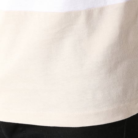 Celio - Tee Shirt Manches Longues Ametricolo Gris Chiné Ecru Blanc