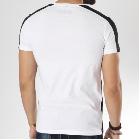 DC Comics - Tee Shirt Avec Bandes Logo Blanc Noir