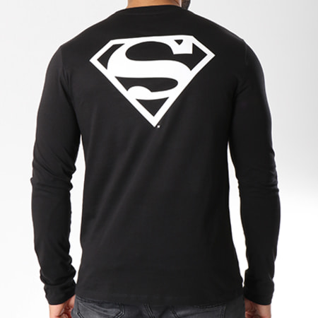 DC Comics - Tee Shirt Manches Longues Back Logo Noir