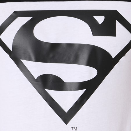 DC Comics - Maglietta oversize con logo bianco e nero