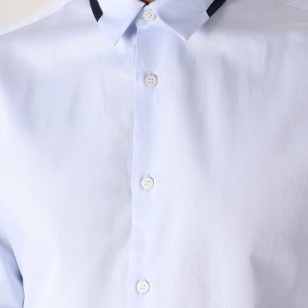 Selected - Chemise Manches Longues Slimmiro Bleu Clair