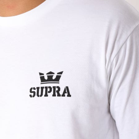 Supra - Tee Shirt Manches Longues Hex 102149 Blanc