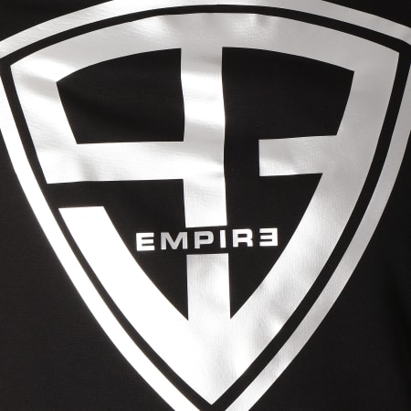 93 Empire - Sweat Capuche 93 Empire Sleeves Noir Argenté