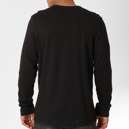 Calvin Klein - Tee Shirt Manches Longues Monogram NM1575E Noir