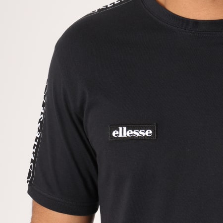 Ellesse - Tee Shirt Oversize Avec Bandes Fede Noir