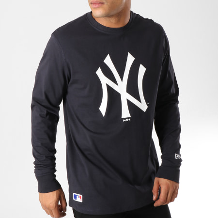 New Era - Tee Shirt Manches Longues Team Apparel MLB New York Yankees 1788903 Bleu Marine