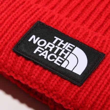 The North Face - Bonnet Logo Box Rouge