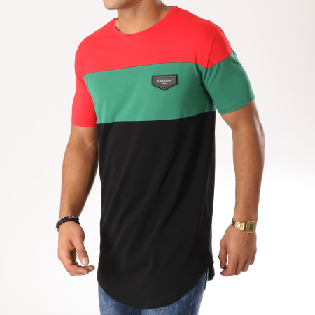 Gianni Kavanagh - Tee Shirt Oversize GKG775 Noir Rouge Vert