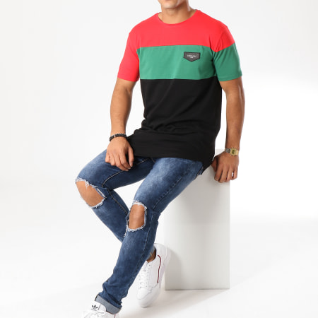 Gianni Kavanagh - Tee Shirt Oversize GKG775 Noir Rouge Vert