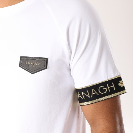 Gianni Kavanagh - Tee Shirt Oversize GKG780 Blanc Doré