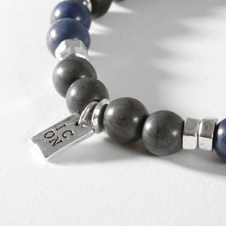 Icon Brand - Bracelet Anchor Bleu Marine Noir