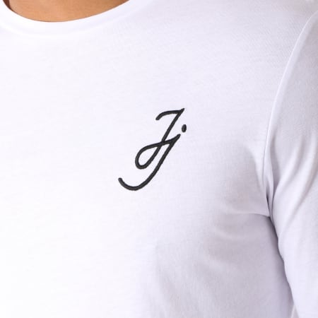 Jack And Jones - Tee Shirt Manches Longues Oversize Bani Blanc