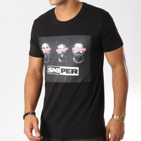 Sniper - Tee Shirt Mug Shots Noir