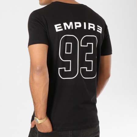 93 Empire - Tee Shirt 93 Empire Dossard Noir Blanc