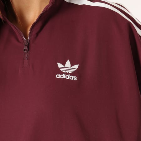 Adidas Originals - Tee Shirt Manches Longues De Sport Femme CLRDO DH3022 Bordeaux