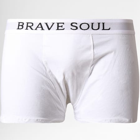 Brave Soul - Lot De 3 Boxers Clark Blanc Noir Gris Chiné