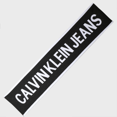 Calvin Klein - Echarpe Logo Jacquard 4318 Noir Blanc